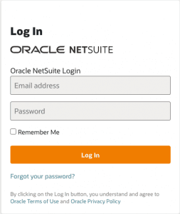 NetSuite login